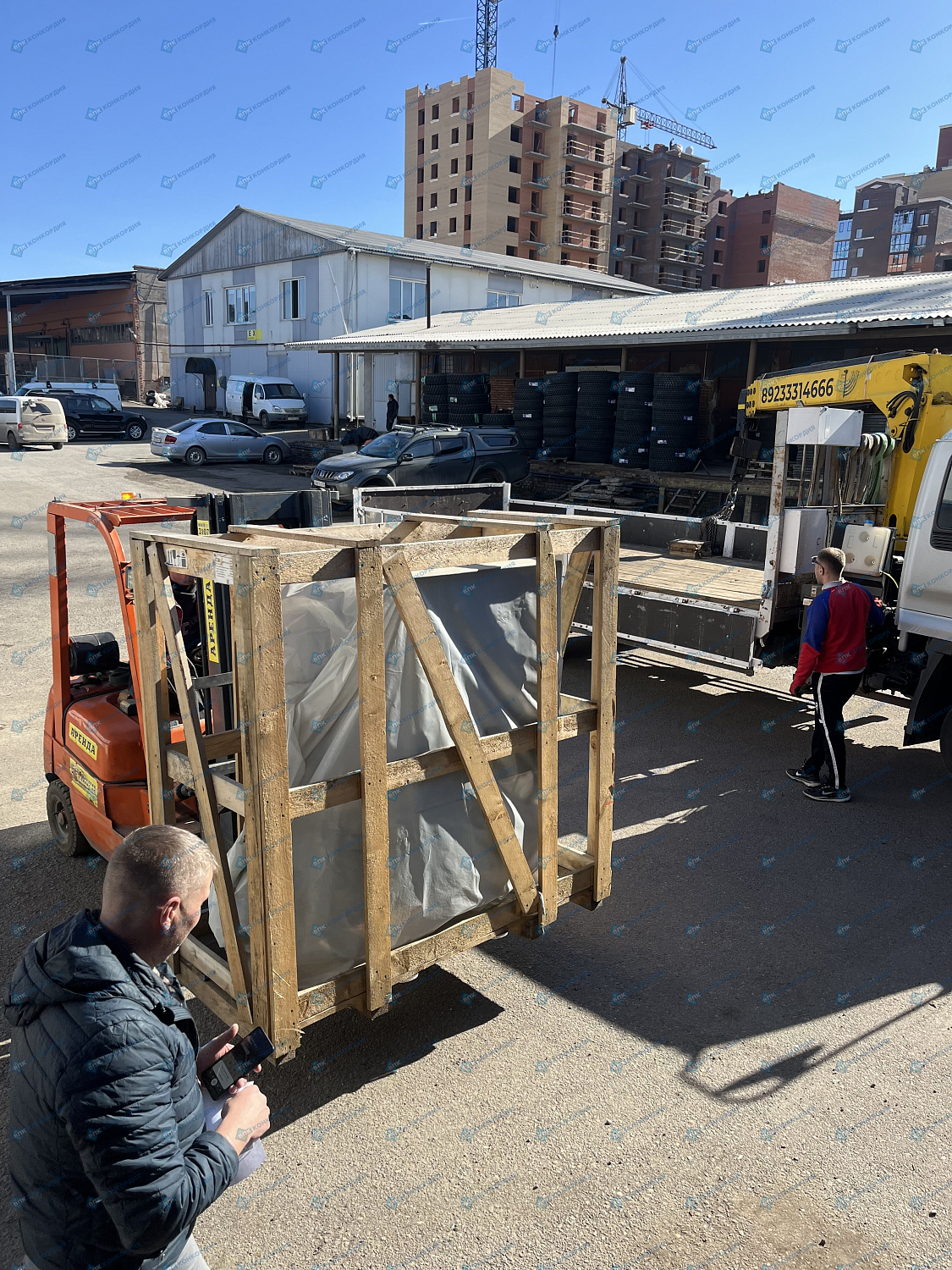 Отгрузка винтового компрессора Zammer SKTG5,5-10-270 в г. Красноярск