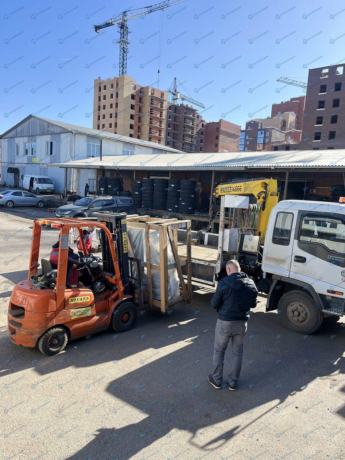 Отгрузка винтового компрессора Zammer SKTG5,5-10-270 в г. Красноярск